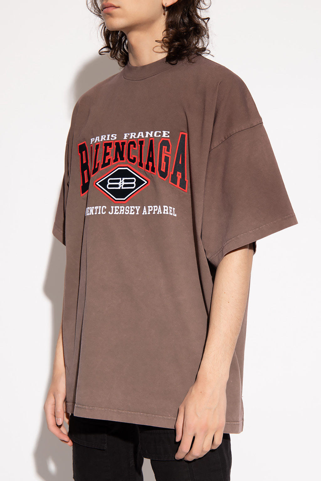 Balenciaga T-shirt with logo | Men's Clothing | Vitkac